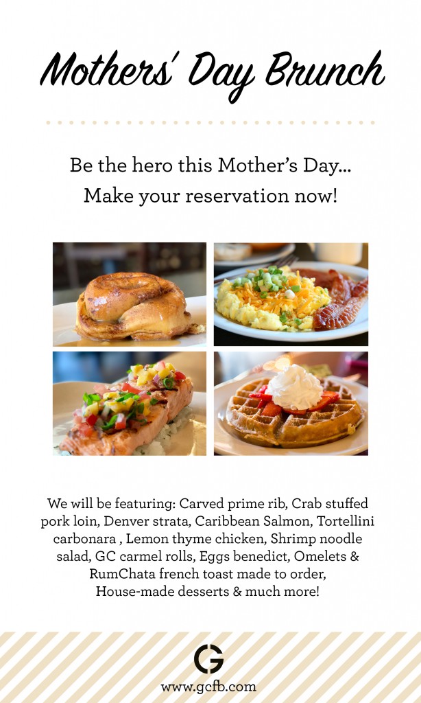 Mother's Day Brunch May 14, 2017 Granite City Food & Brewery